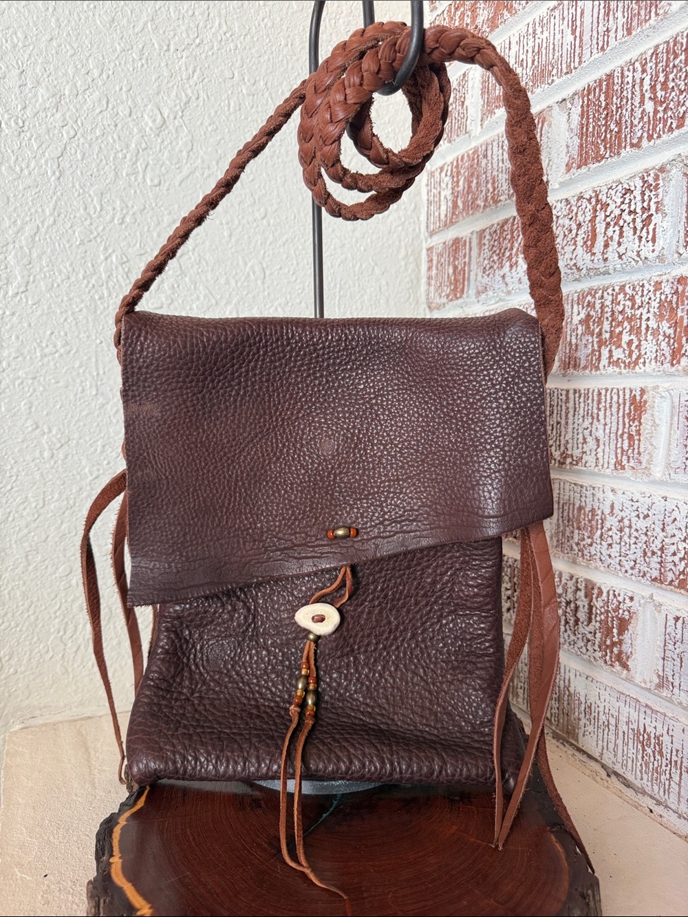 Buffalo Hide Crossbody Bag
